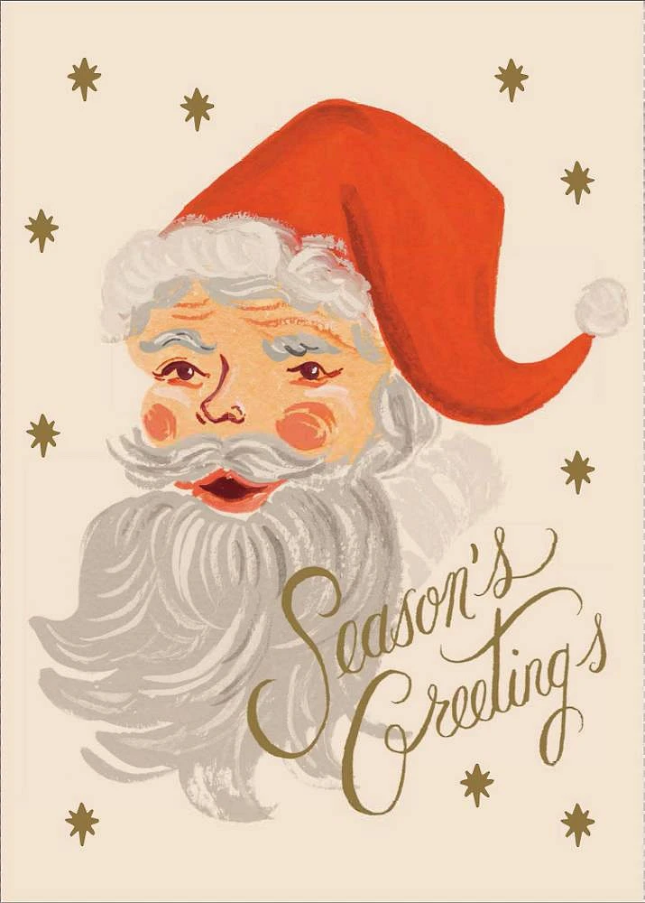 Greetings From Santa Holiday Card