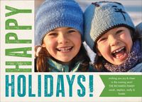 Happy Holidays Poster Photo Card