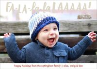 Fa La La Holiday Photo Card