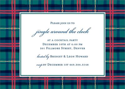 Plaid Invitation