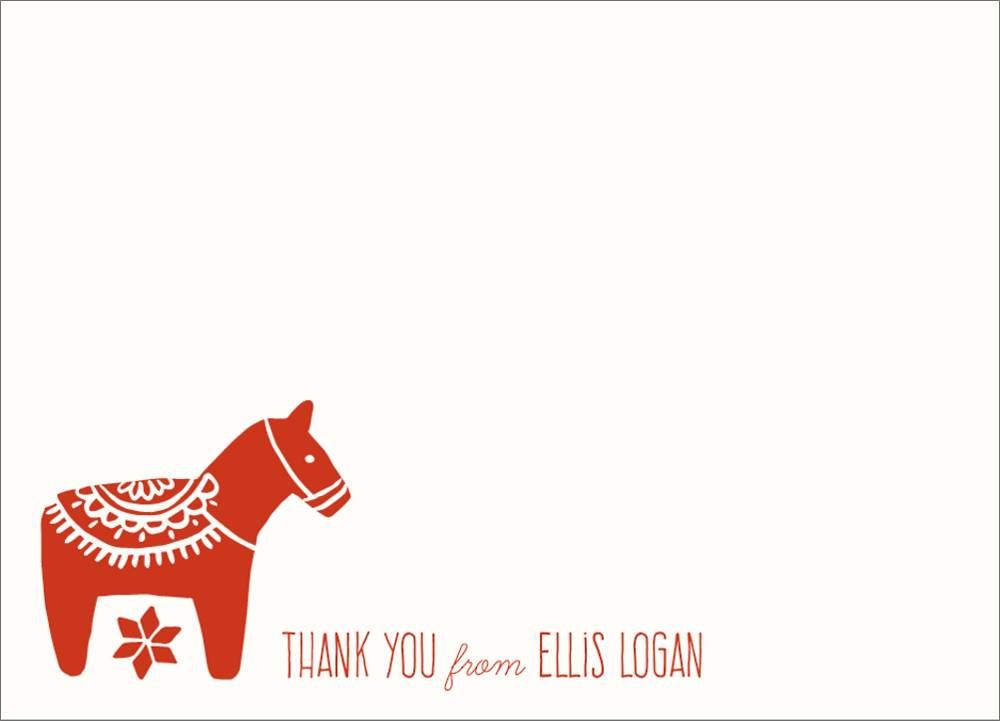 Dala Horse Thank You Notes