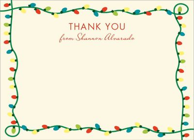 String Lights Thank You Notes