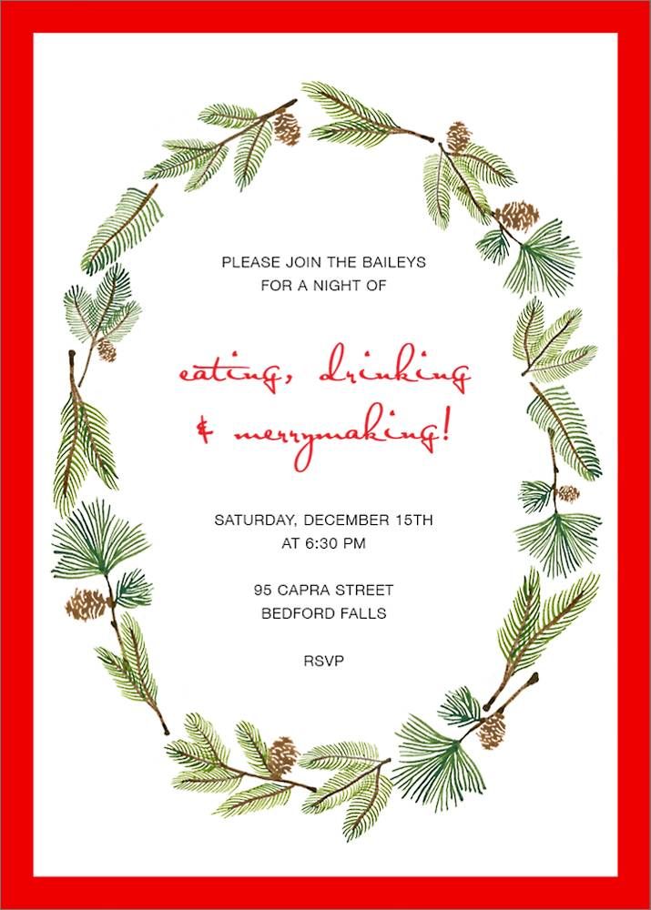 Delicate Firs Invitation