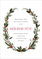 Fleurs de Noel Invitation