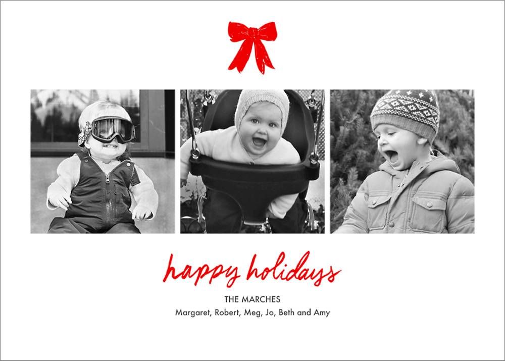 Holiday Triptych Horizontal Photo Card