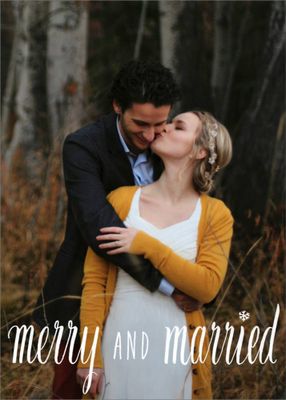 Merry and Married Photo Card