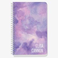 Purple Watercolor Custom Journal