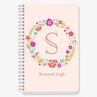 Floral Monogram Custom Journal