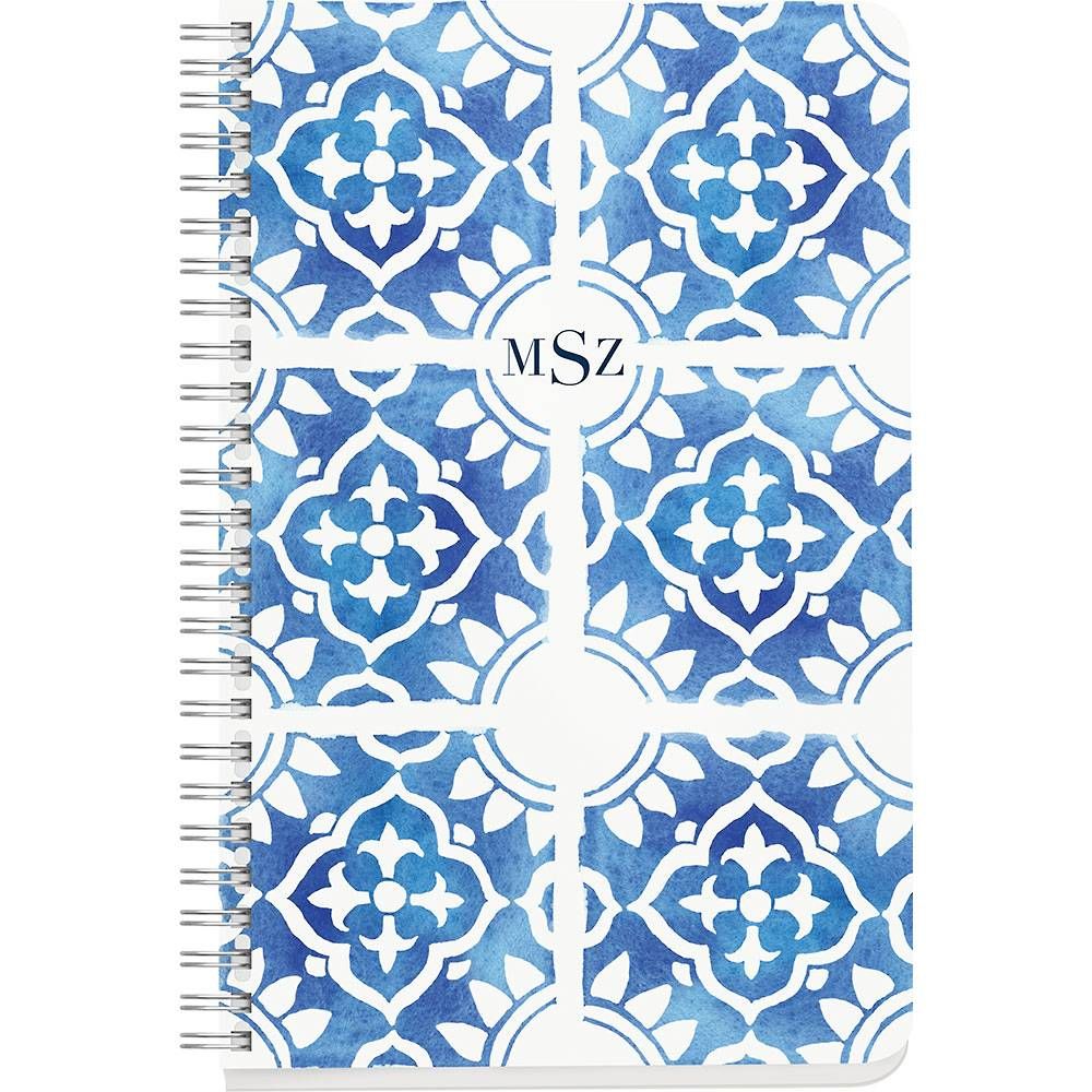 Indigo Tiles Custom Journal