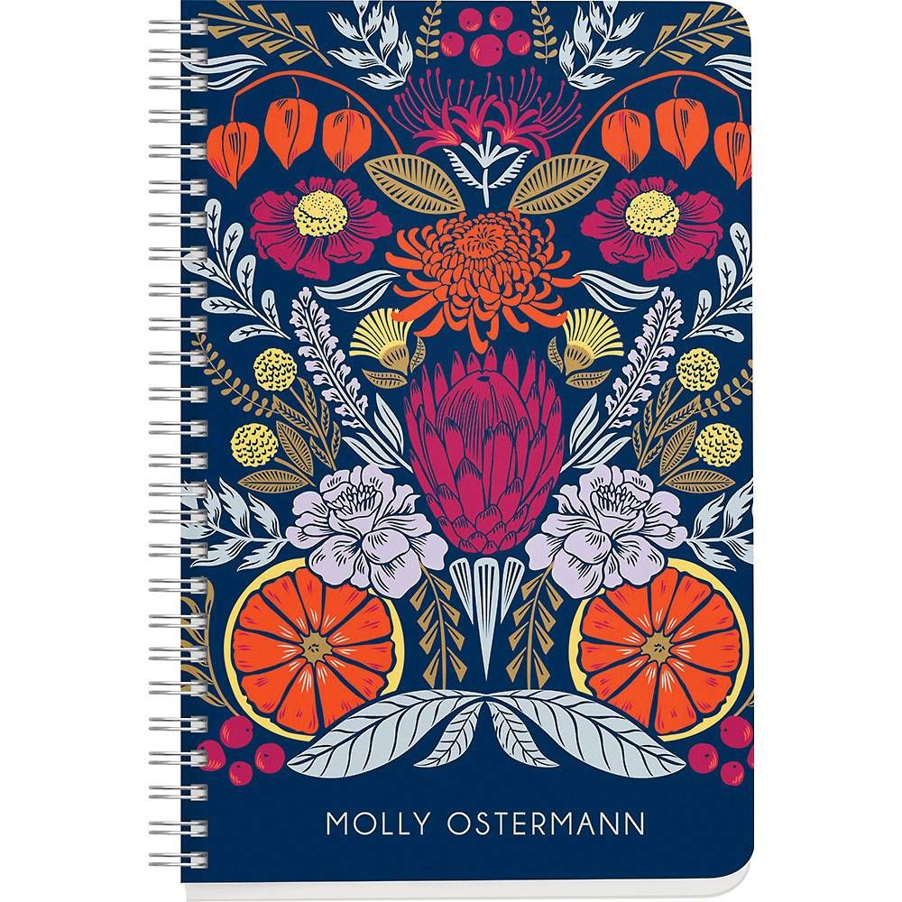 Citrus Floral Brocade Journal