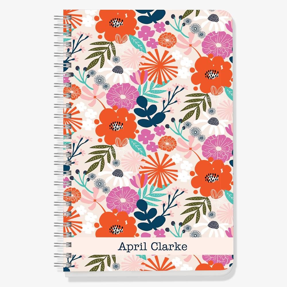 Retro Floral Custom Journal