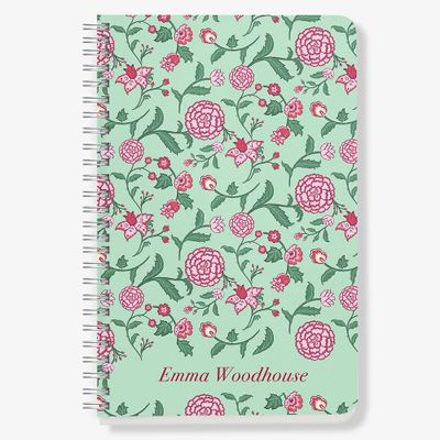 Toile Blooms Custom Journal