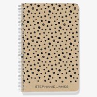 Black Dots on Kraft Custom Journal