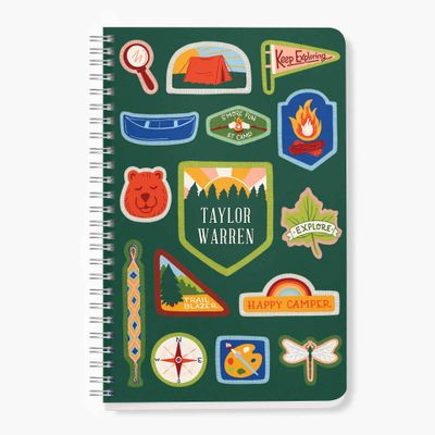 Camp Badges Custom Journal