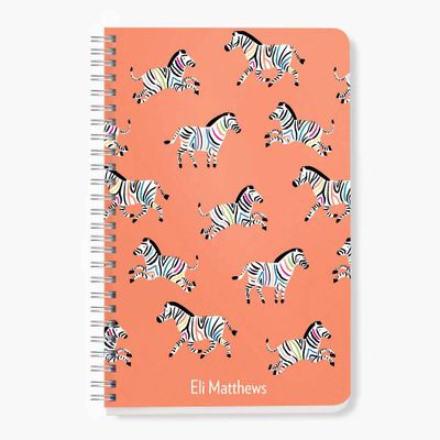 Colorful Zebras Custom Journal