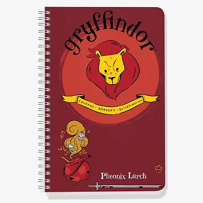 Gryffindor Mascot Illustrated Academia Harry Potter Custom Journal