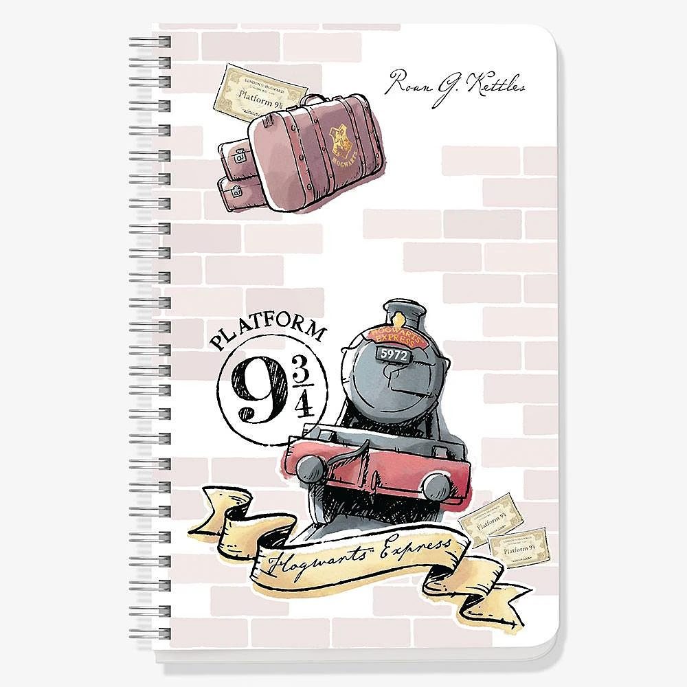 Hogwarts Express Platform 9 3/4 Watercolor Harry Potter Custom Journal