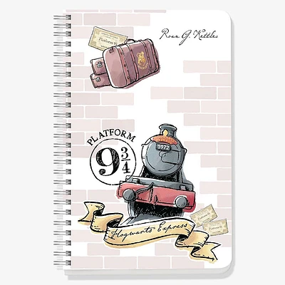 Hogwarts Express Platform 9 3/4 Watercolor Harry Potter Custom Journal