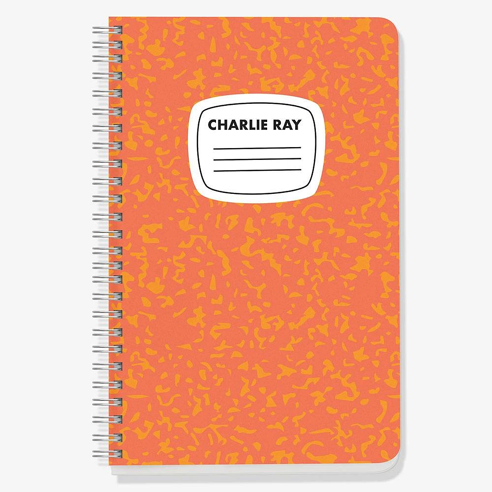 Retro Composition Custom Journal