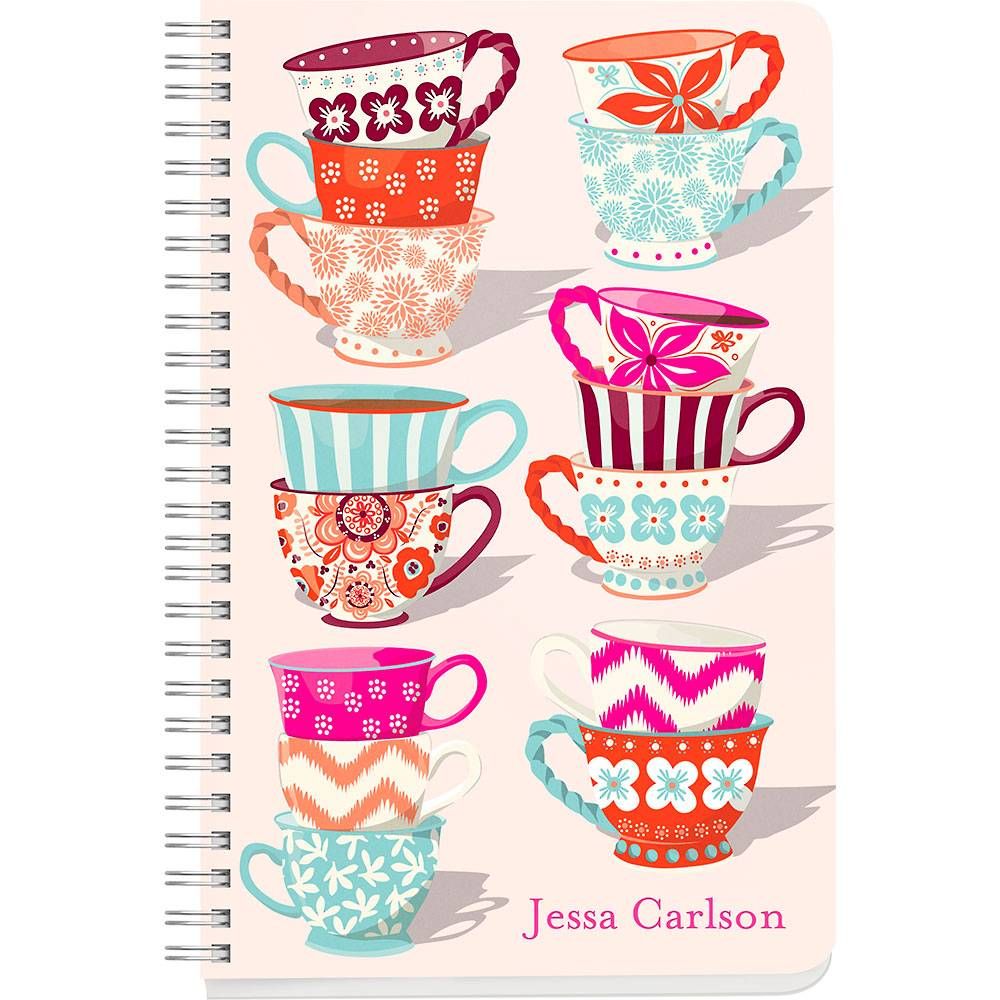 Tea Cups Custom Journal