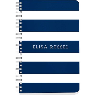 Navy Stripes Custom Journal