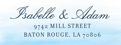 Watercolor Return Address Label