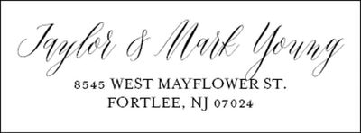 Overlay Return Address Label