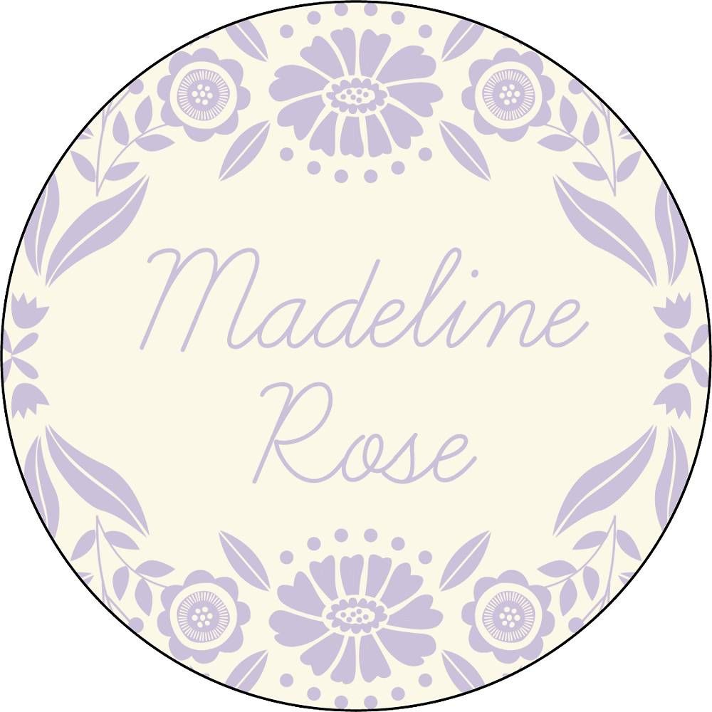 Floral Frame Personalized Stickers