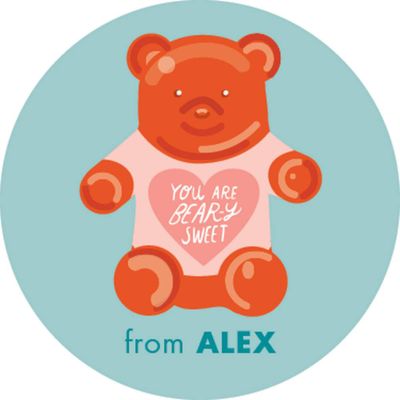 Bear-y Sweet Personalized Stickers