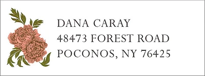 Delicate Florals Return Address Label