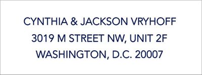 Plain White Return Address Label