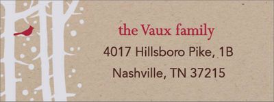 Cardinal Return Address Label