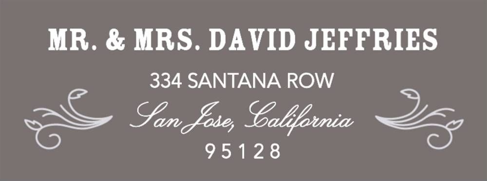 Bistro Slate Return Address Label