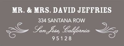 Bistro Slate Return Address Label