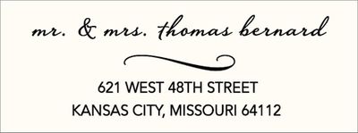 Harmony Swirl Return Address Label