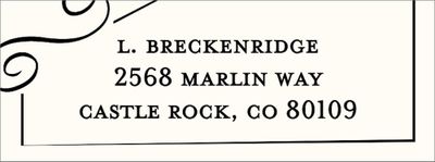 Script Return Address Label