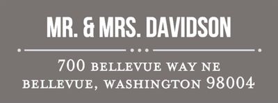 Playbill Slate Return Address Label