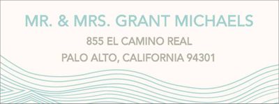 Waves Return Address Label