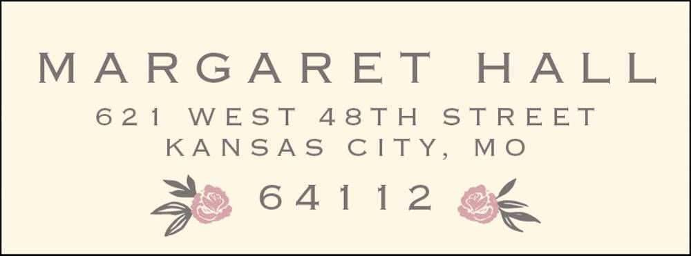 Rose Garden Return Address Label