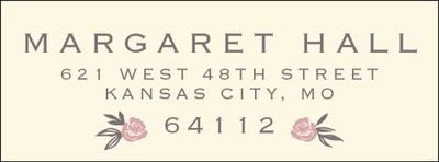 Rose Garden Return Address Label