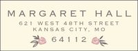 Rose Garden Return Address Label