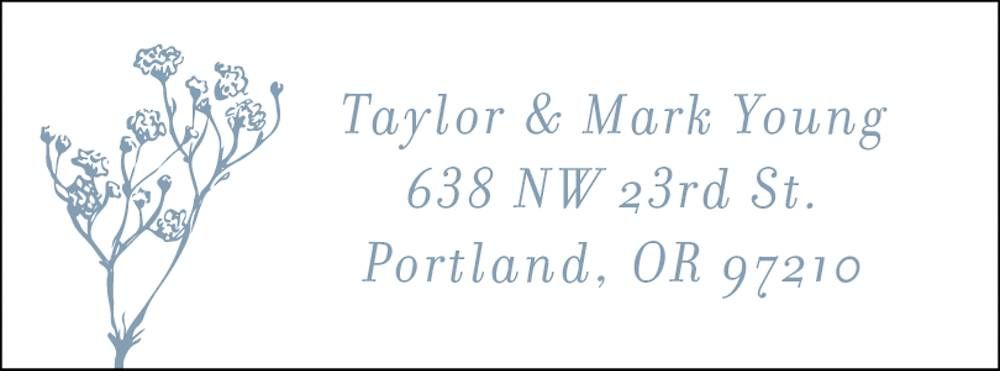 Baby's Breath Return Address Label