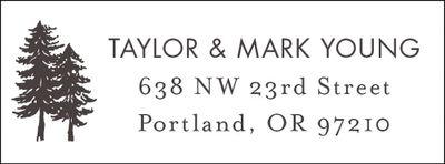 Mountainscape Return Address Label