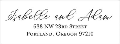 Signature Return Address Label