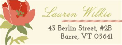 Tulip Return Address Label