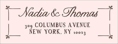 Modern Blush Return Address Label