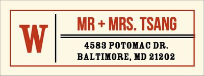 Vintage Tag Return Address Label