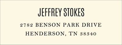 Leaves Return Address Label