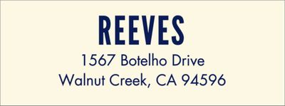 Ticket Sans Serif Return Address Label