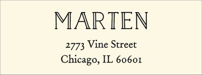 Vintage Marquis Return Address Label